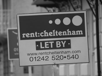 Cheltenham 'let' board